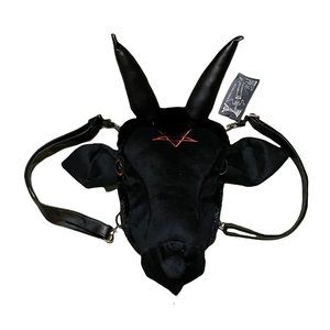 Kreepsville 666 Baphomet plush backpack NWT